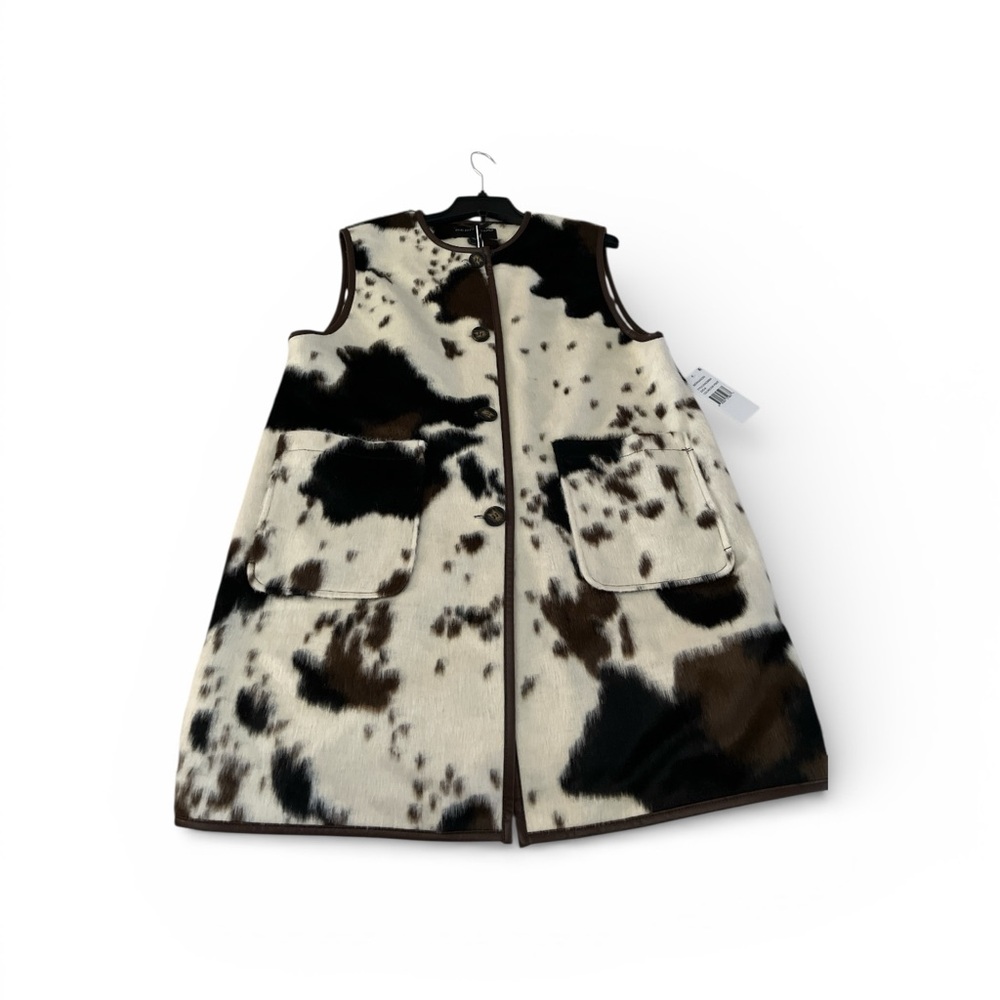 Faux Cow-print women’s vest brand new